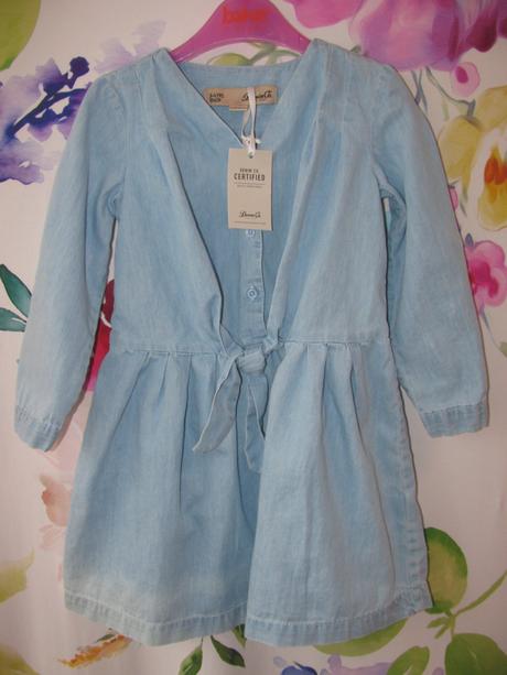 Dívčí šaty z tenké letní džínoviny denim co, denim co,104