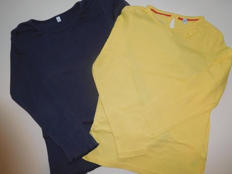6x tričko dlouhý rukáv vel. 116/122 pro dvojčata, 122