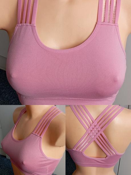 Růžové bolérko - podprsenka vel."s/m", s