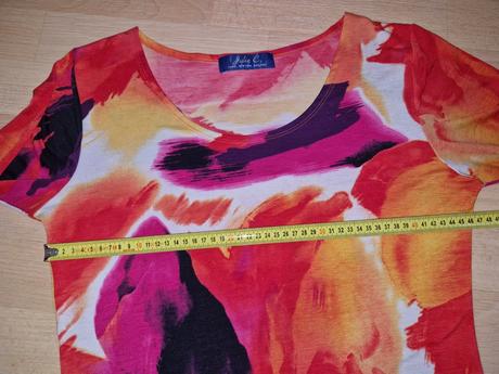 Šaty dlouhý rukáv barevné do oranžova julie c, m