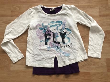 2 in 1 top+ tricko dlouhy rukav 134-140 yigga, yigga,134