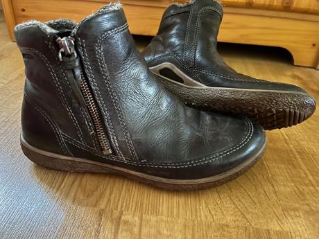 Teplé zimní boty s vlněným kožíškem ecco, ecco,37