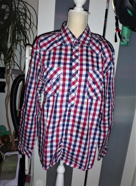Košile kostkovaná - vel.l-max.xl, okay,l