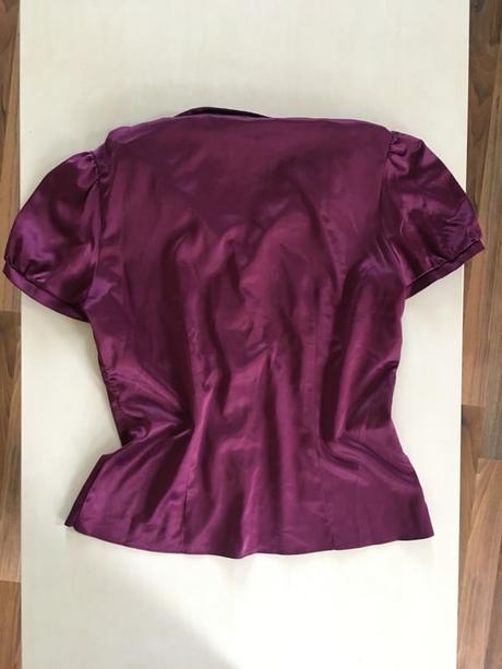 Fialová satén halenka, vel l, ff, f&f,l