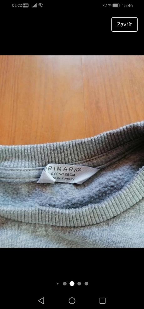 Dětská kratší mikina, primark, primark,128
