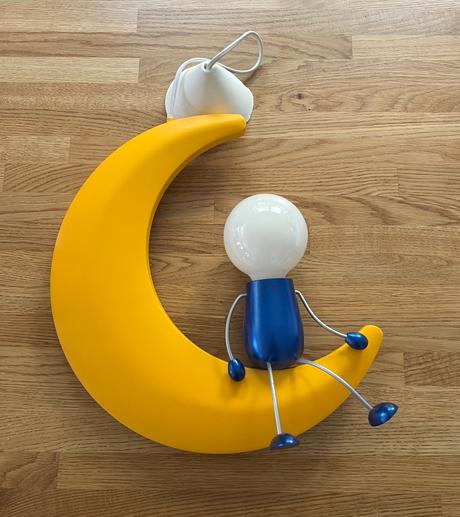 Dětské stropní světlo massive s panáčkem na měsíci,