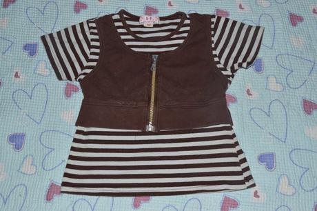 Tričko s vestičkou, vrstevnatý efekt 110/116, , 110