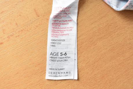 Tílko vel. 5 - 6 let, debenhams,116