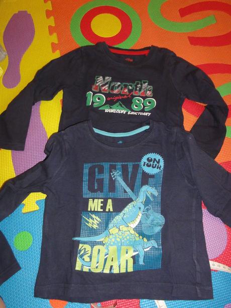 Tmavě modré trička 98/104, lupilu,98