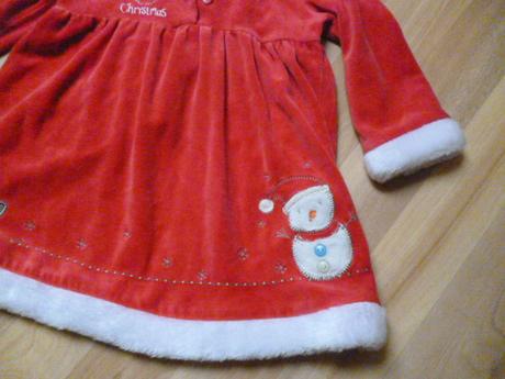 Vánoční šaty vel. 9-12 m, 74