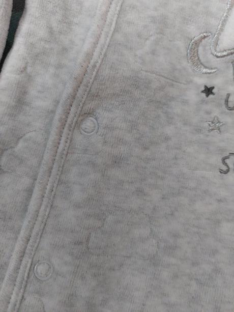 Velurový overal hvězda, primark,68