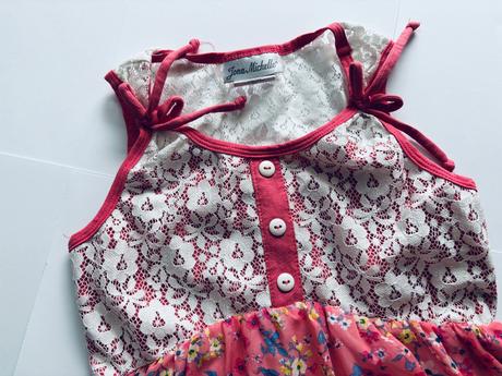 Ob/ šaty letní s květy - v.7/8 let, 128