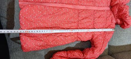 Dívčí zimní bunda, 130-64. barva červená, 134