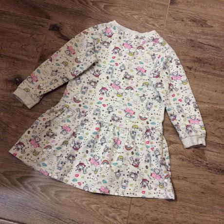 Mikinové bavlněné obrázkové šaty, matalan,110