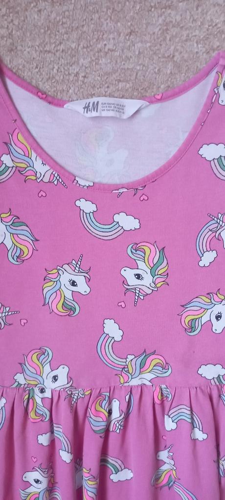 Šaty s koníčky zn."h&m" vel."134-140', h&m,134