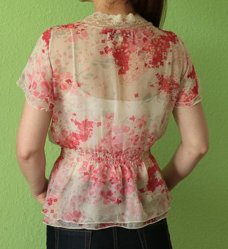 Kvítková halenka noa noa vel. s - pravé hedvábí, s