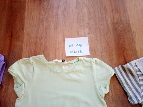 6 x tričko krátký rukáv, vel 110, c&a,110