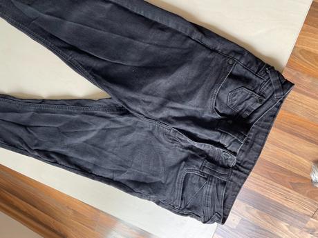 Černé džíny, vel s-s/m, denim 1982, s