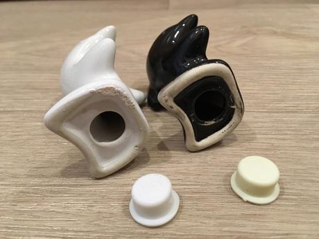 Keramická slánka a pepřenka - delfínci, 