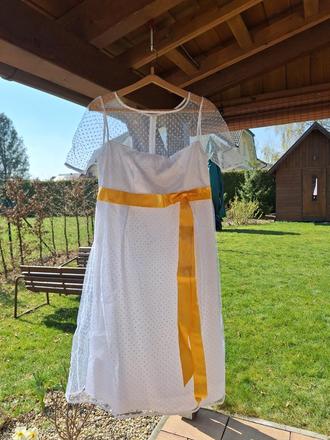 Svatební šaty bílé vel cca 42/44, 42