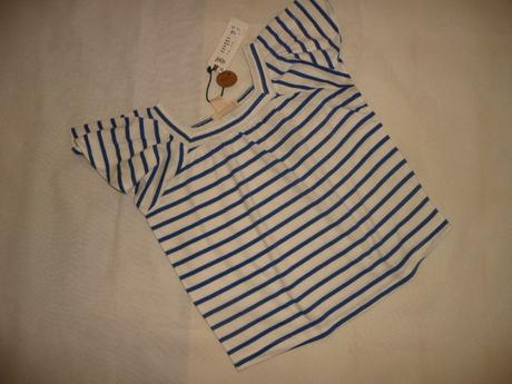 Tričko lindex námořník pruh vel 7/8 128, lindex,128