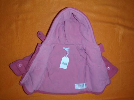 Nádherný zimní teploučký flízový kabátek, zip zap,74