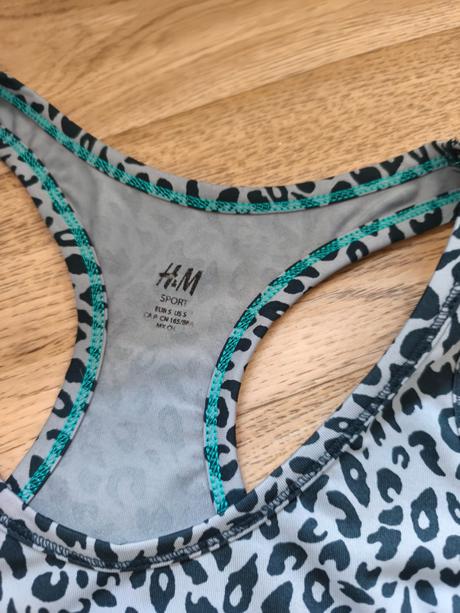 6 krát sportovní top h&m xs/s, 158/164, h&m,s