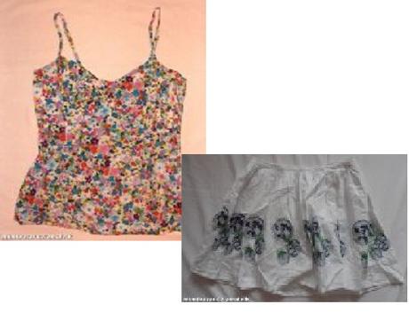 88.kytičkovaná halenka + p324 sukně se spodničkou, 164