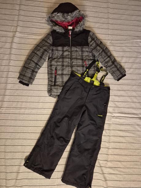 Chlapecká zimní bunda  f&f + kalhoty head 128/134, f&f,128