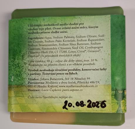 Přírodní mýdlo sen noční můry(meduňkové),