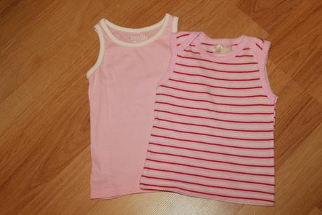 Spodní košilky - růžová, pruhovaná vel. 86-92, 86