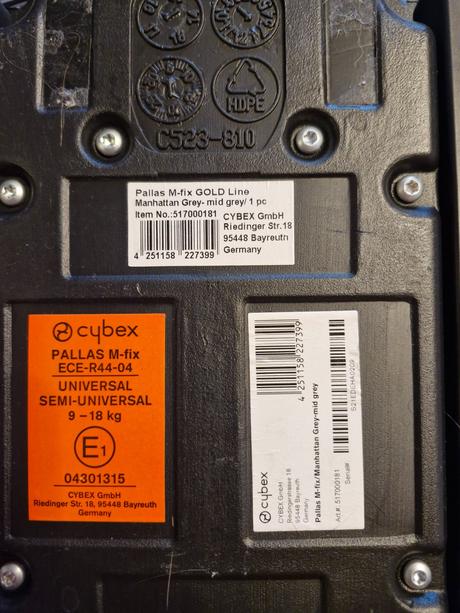 Cybex pallas m-fix (9-36 kg), cybex