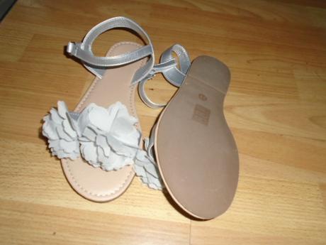Sandály s květinou vel 38 stélka 24,5 cm, reserved,38