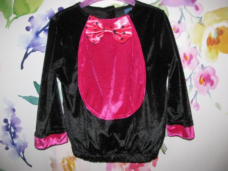 Karnevalový kostým-krásná černo růžová kočička,