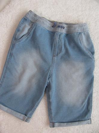 Bavlněné strečové kraťasy, šortky,teplákovina, 140