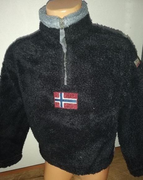 Mikina teplá chlupatka pro kluka vel.104/110, 104