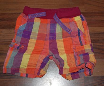 Kostkované kratase v pase na gumu, next,86