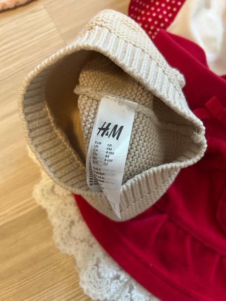 Lindex vánoční souprava body+sukně + čepice h&m, v, 62 / 68