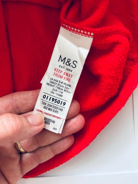 Cb/ mikina flecová - v.5/6 let, marks & spencer,116