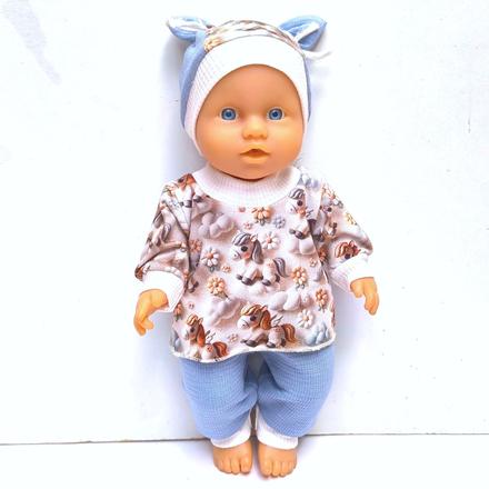 Obleček na panenku 28 až 32 cm - nové šité, 