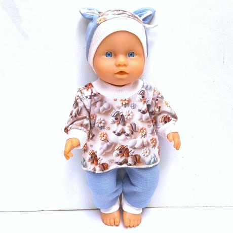 Obleček na panenku 28 až 32 cm - nové šité, 