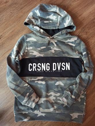 Bavlněná maskáč mikina, chapter young,140