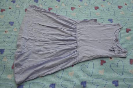 Fialkové letní slabé bavlněné šaty, terranova,128