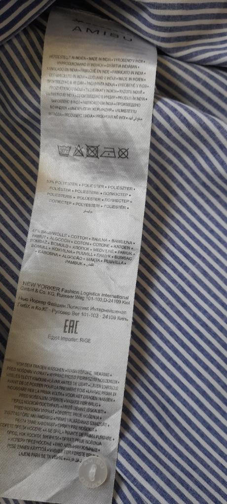 Amisu košilové mini šaty s proužky, amisu,xl