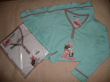 Pyžamo noční košilka košile, l / m / s