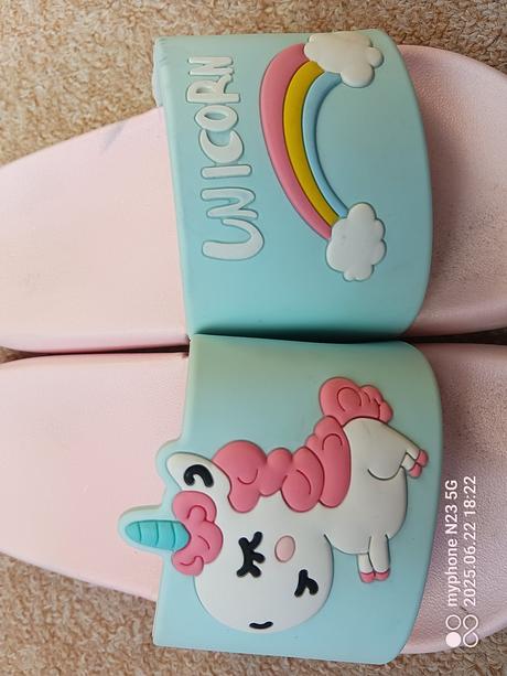 Pantofle "jednorožec" vel."32/33", 32