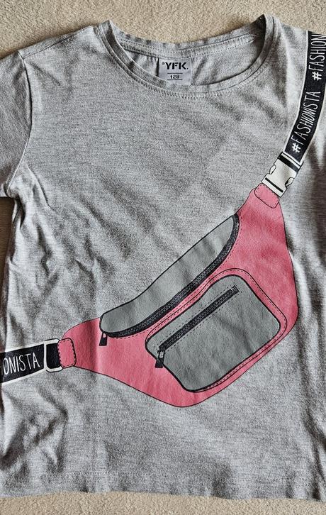 4x dívčí tričko (3x krátké, 1x dlouhé) vel.128-134, 128