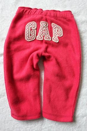 Růžové flísové tepláčky gap, gap,86