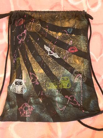 Rucne malovany vak,