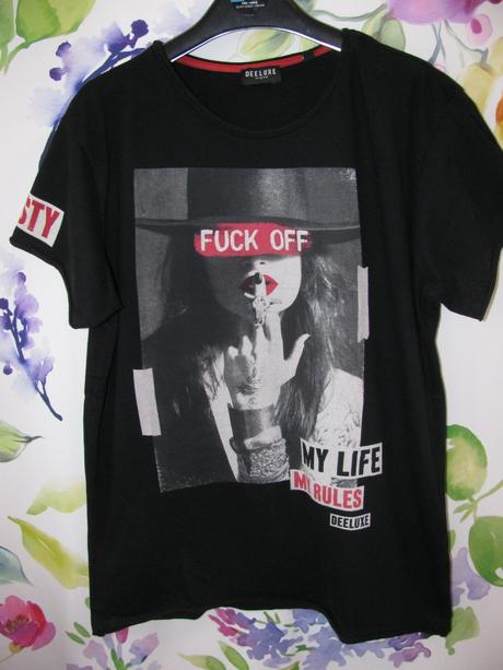 Černé bavlněné tričko deeluxe ,unisex, l